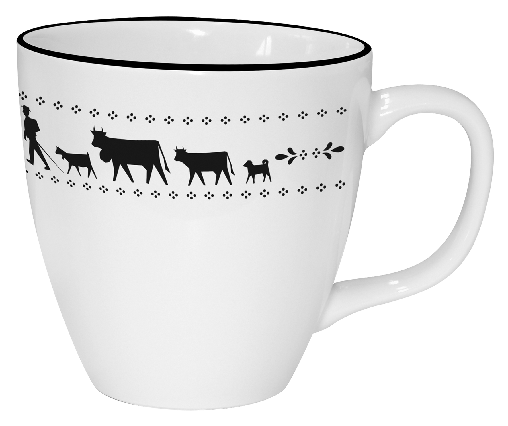 Mug Alpaufzug weiss 0.3 l