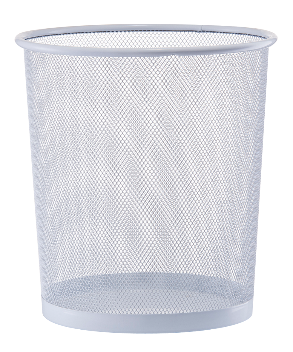 Papierkorb Mesh weiss ø26x28