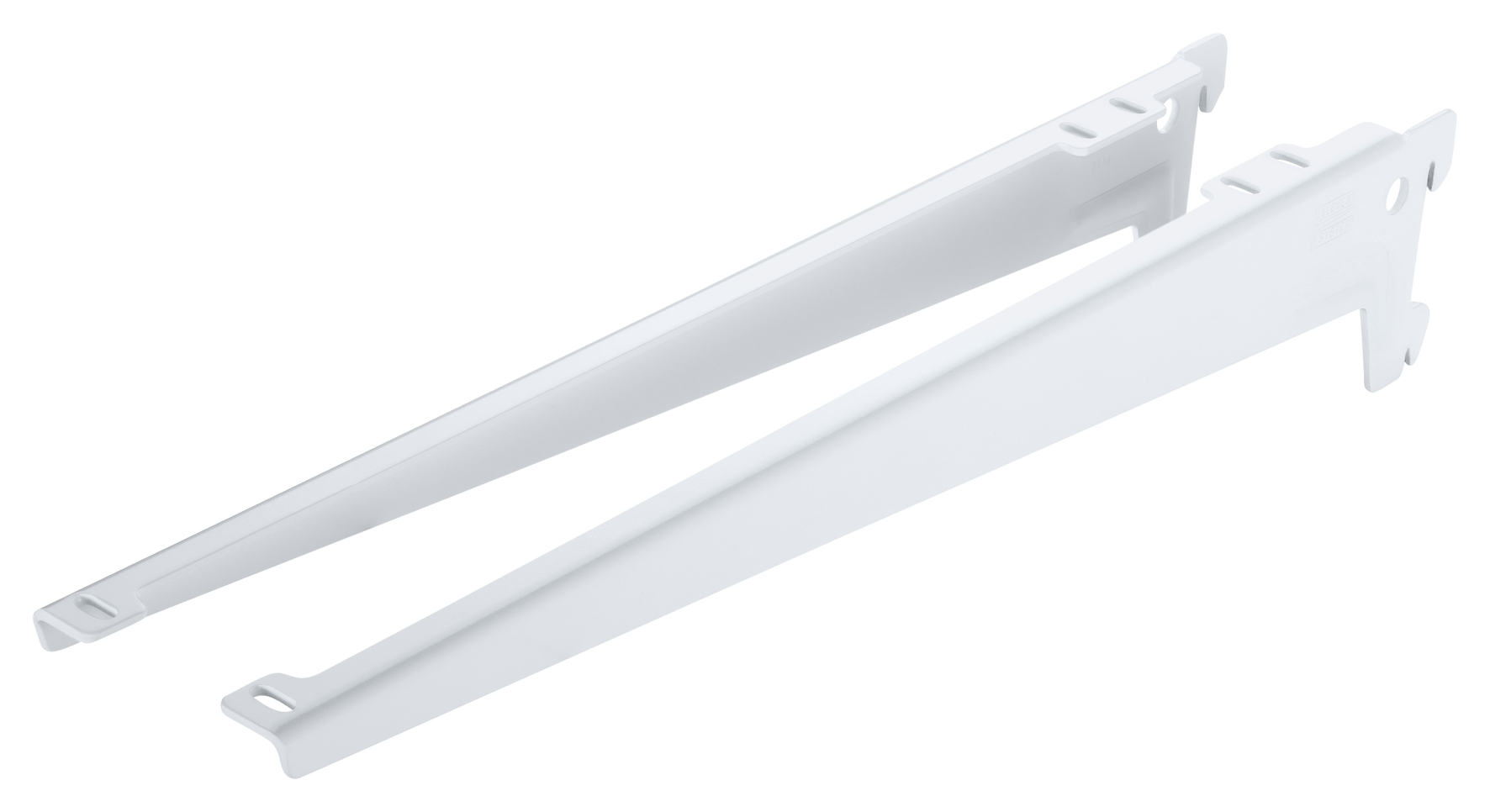 Trägerarm 55 kg 2H weiss 38 cm