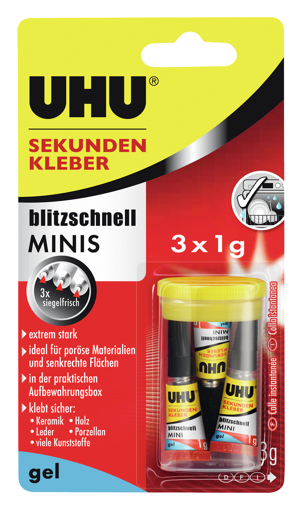 Sekundenkleber blitz Mini 3x1g Sekundenkleber blitz Mini 3x1g