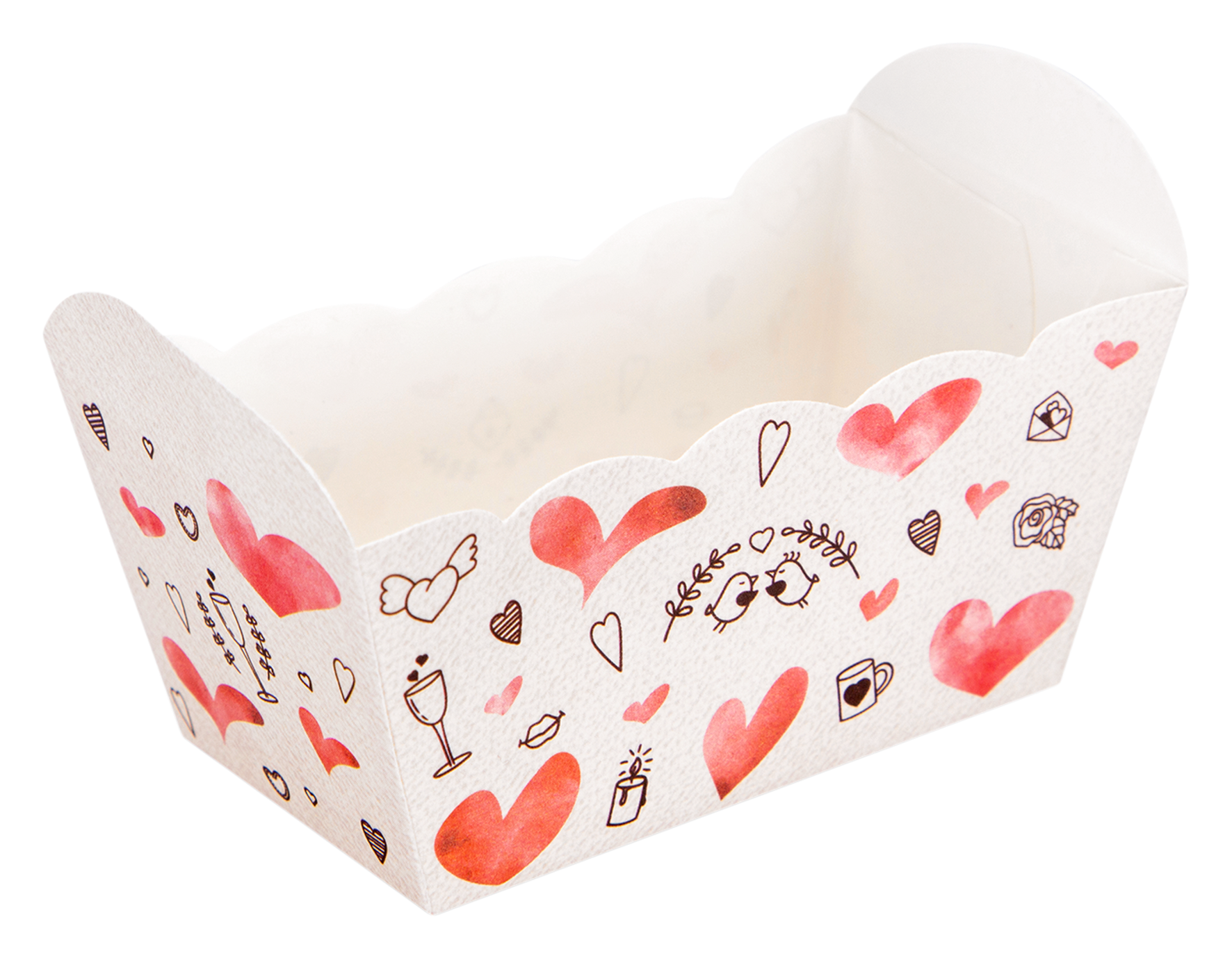 Papierbackf SweetLove 7x4 10er