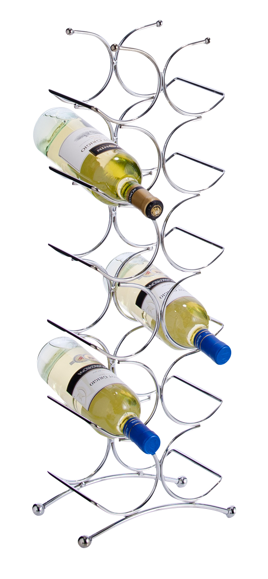 Weinregal 12Flaschen verchromt