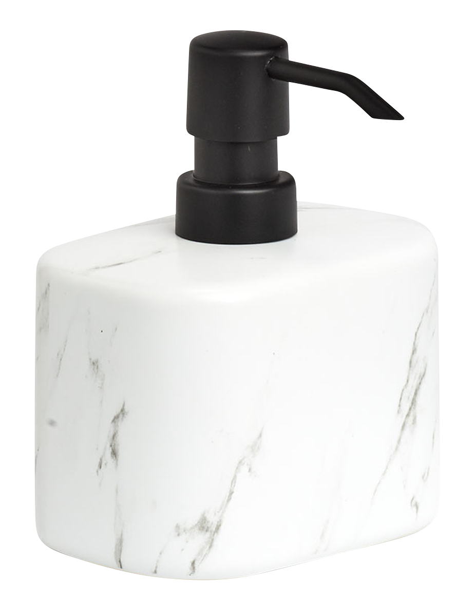 Seifenspender Marmor weiss