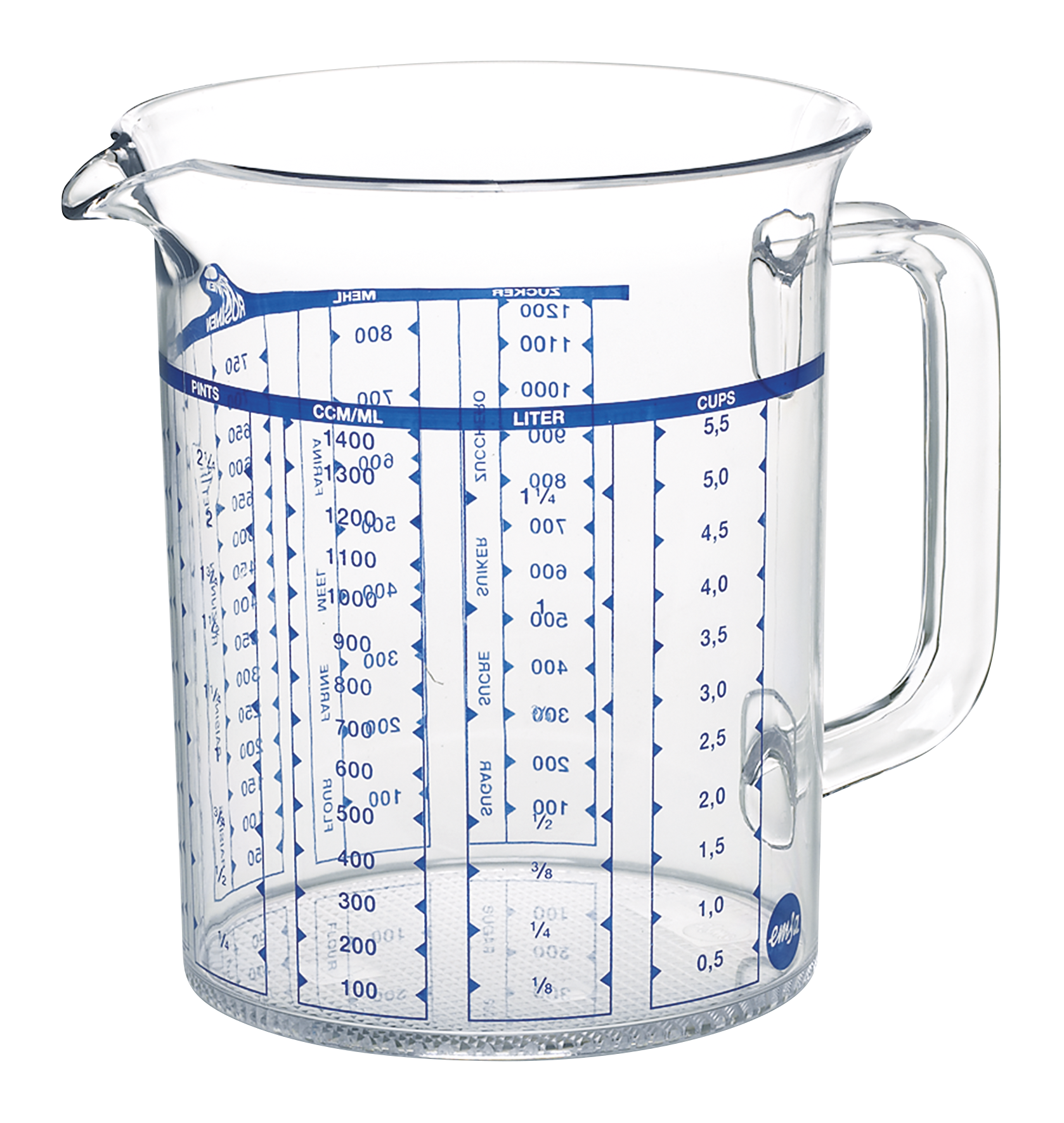 Messbecher transparent 1l