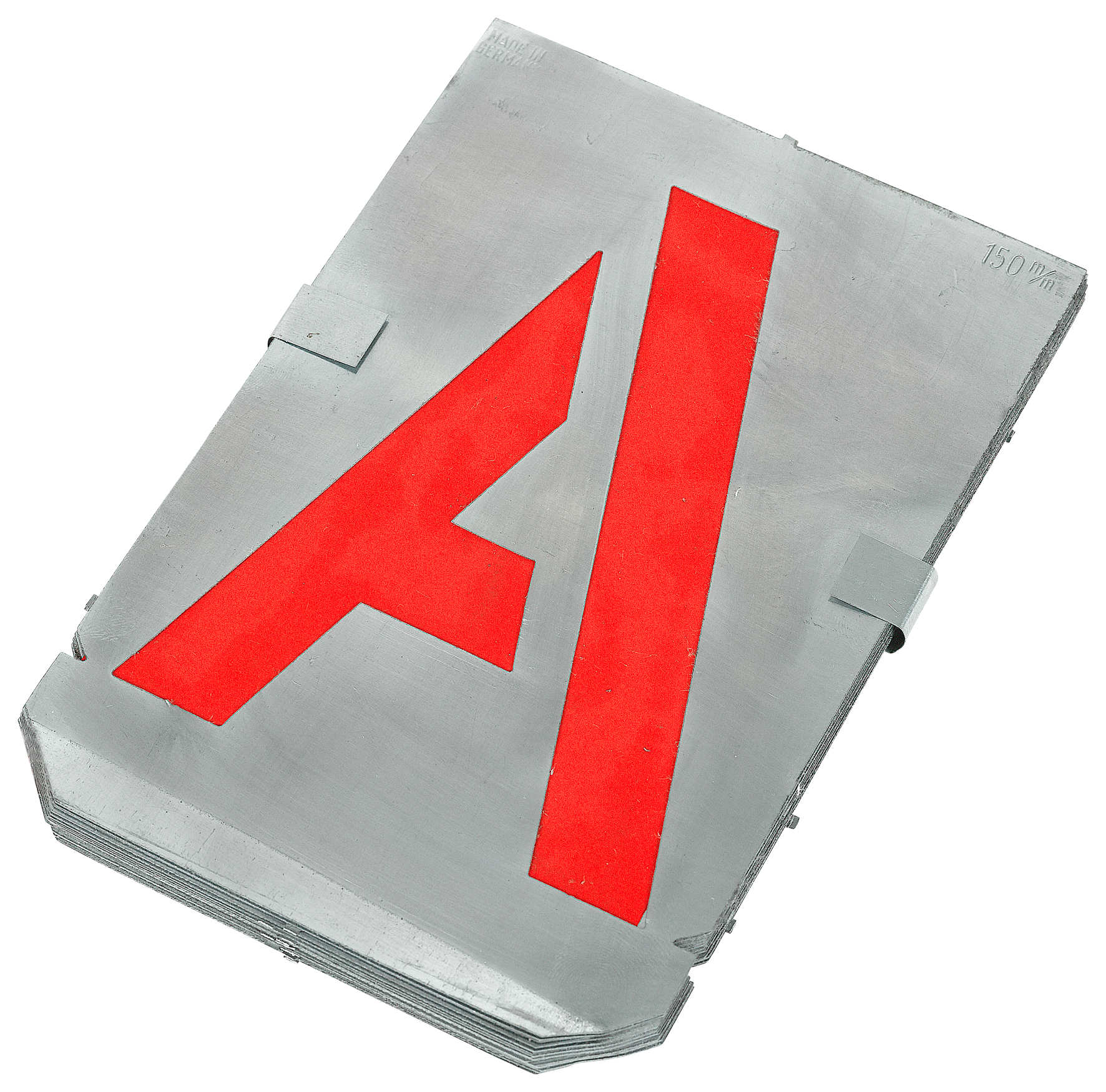 Zinkschablone Buchstaben 150mm