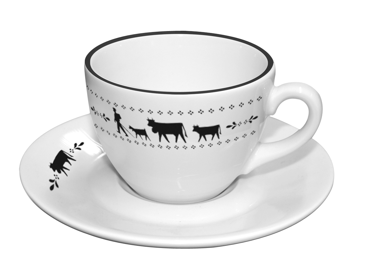 Kaffeetasse m. Unt. Alpaufzug Kaffeetasse m. Unt. Alpaufzug