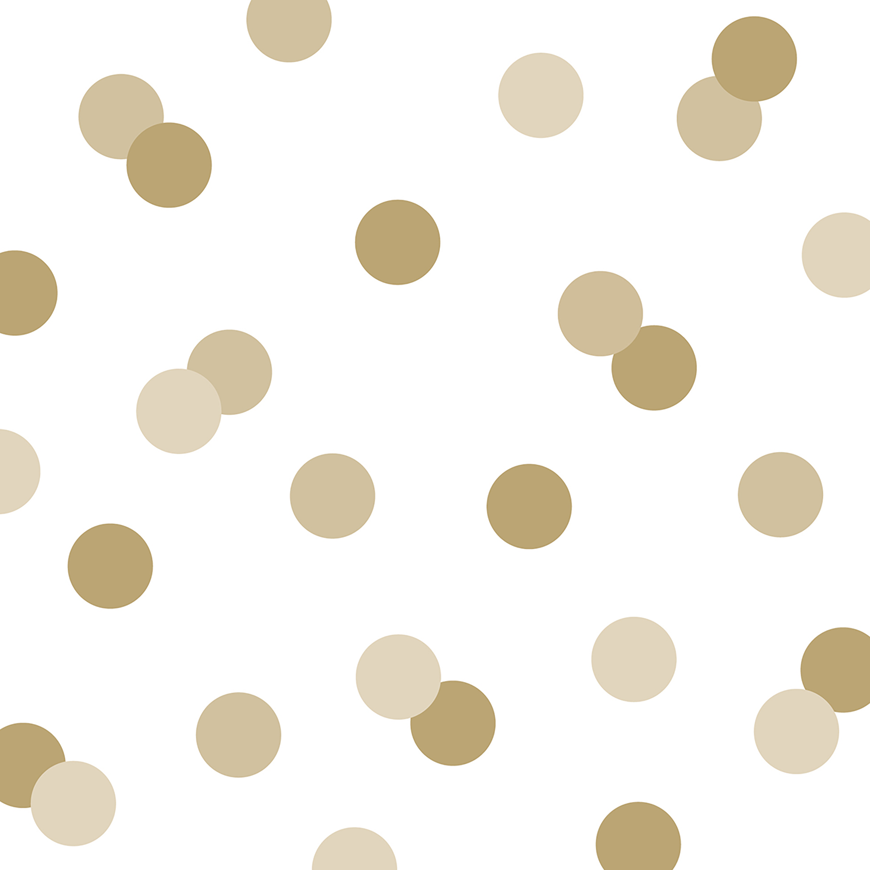 Cocktailservietten Dots gold