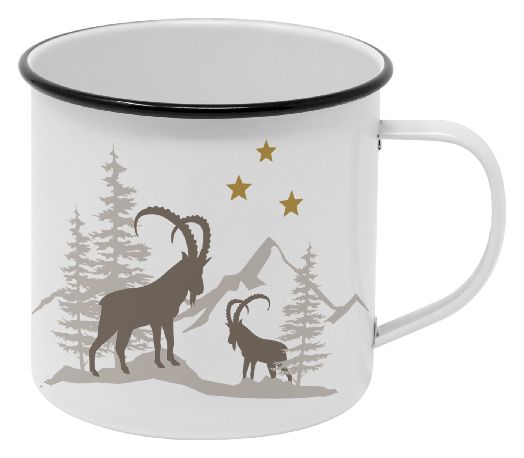 Happy Metal Mug Winter Capric. Happy Metal Mug Winter Capric.