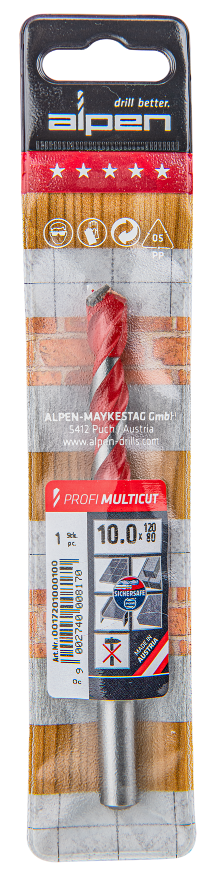 Bohrer Profi Multicut 10.0x120