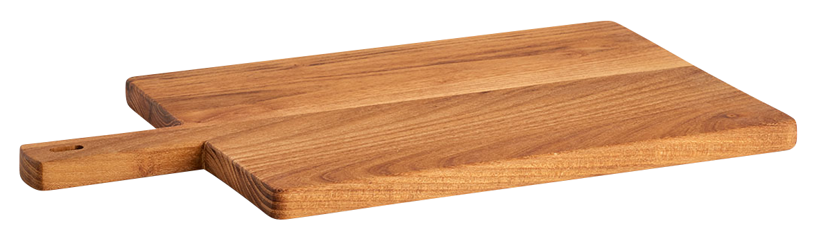 Schneidbr. m.Griff Teak 43cm