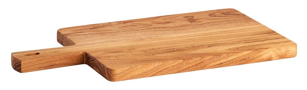 Schneidbr. m.Griff Teak 35cm