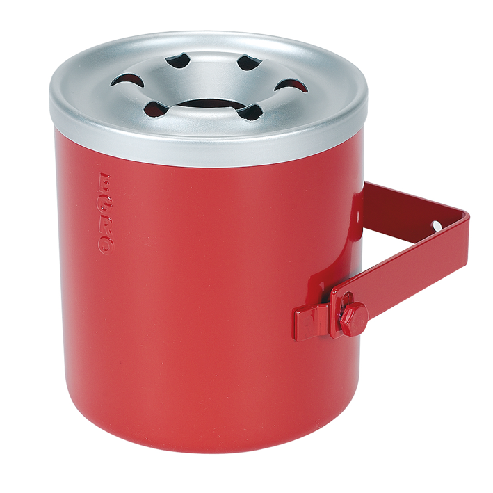 Industrie-Ascher rot 2 l ø14cm