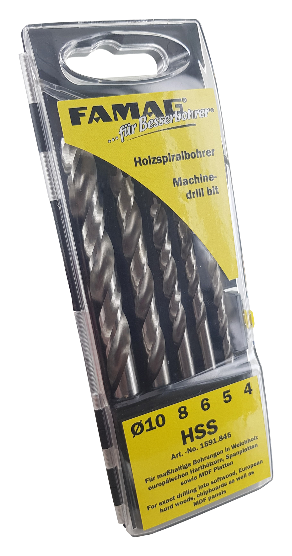 Holzspiralbohrersatz HSS 5tlg.