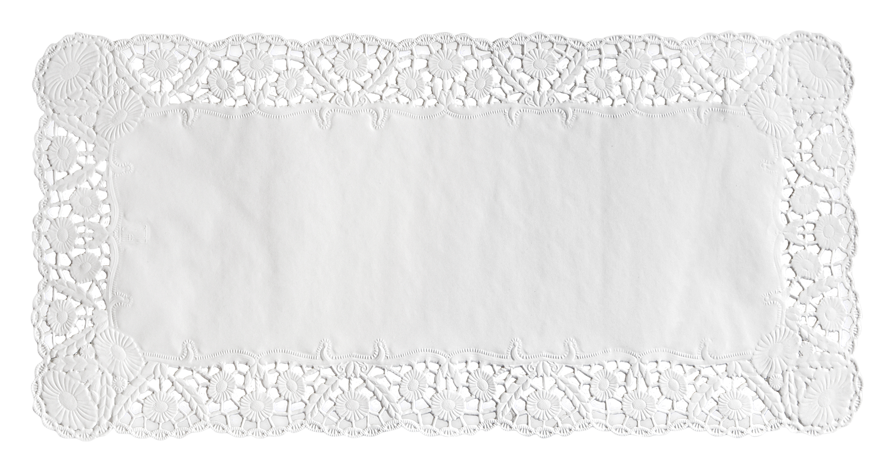 Tortenspitze 40x20cm weiss 6p Tortenspitze 40x20cm weiss 6p
