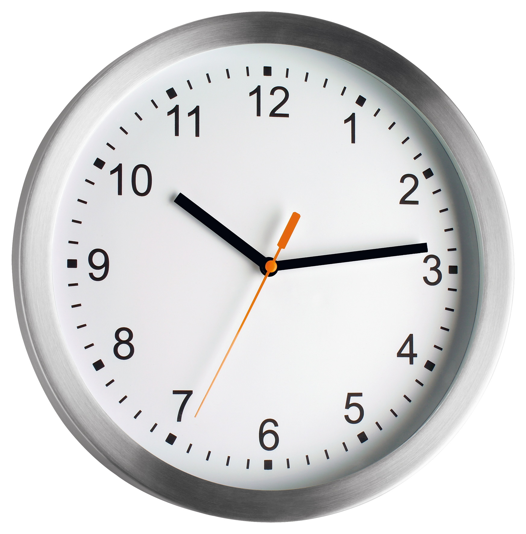 Wanduhr Alu ø30cm