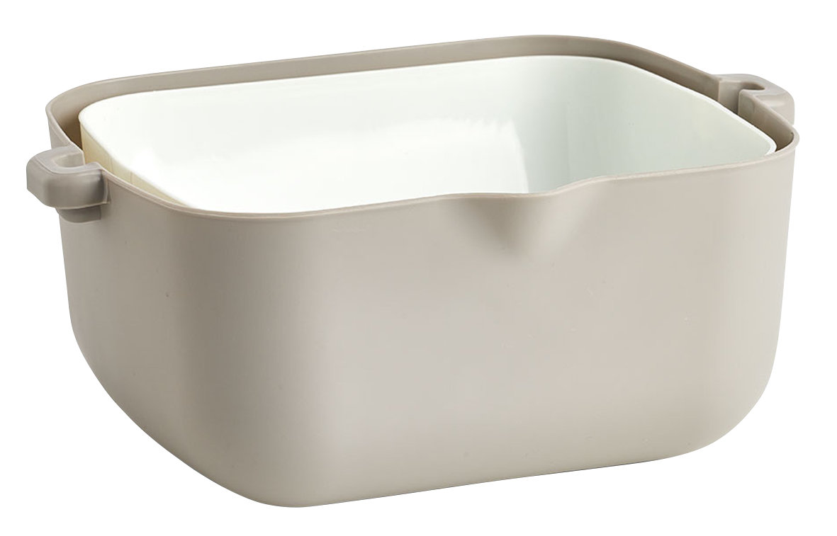 Abgiesssieb grau weiss 29.5cm