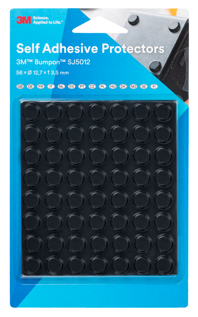 Schutzp. Bump.ø12.7mm 56Stk.sw