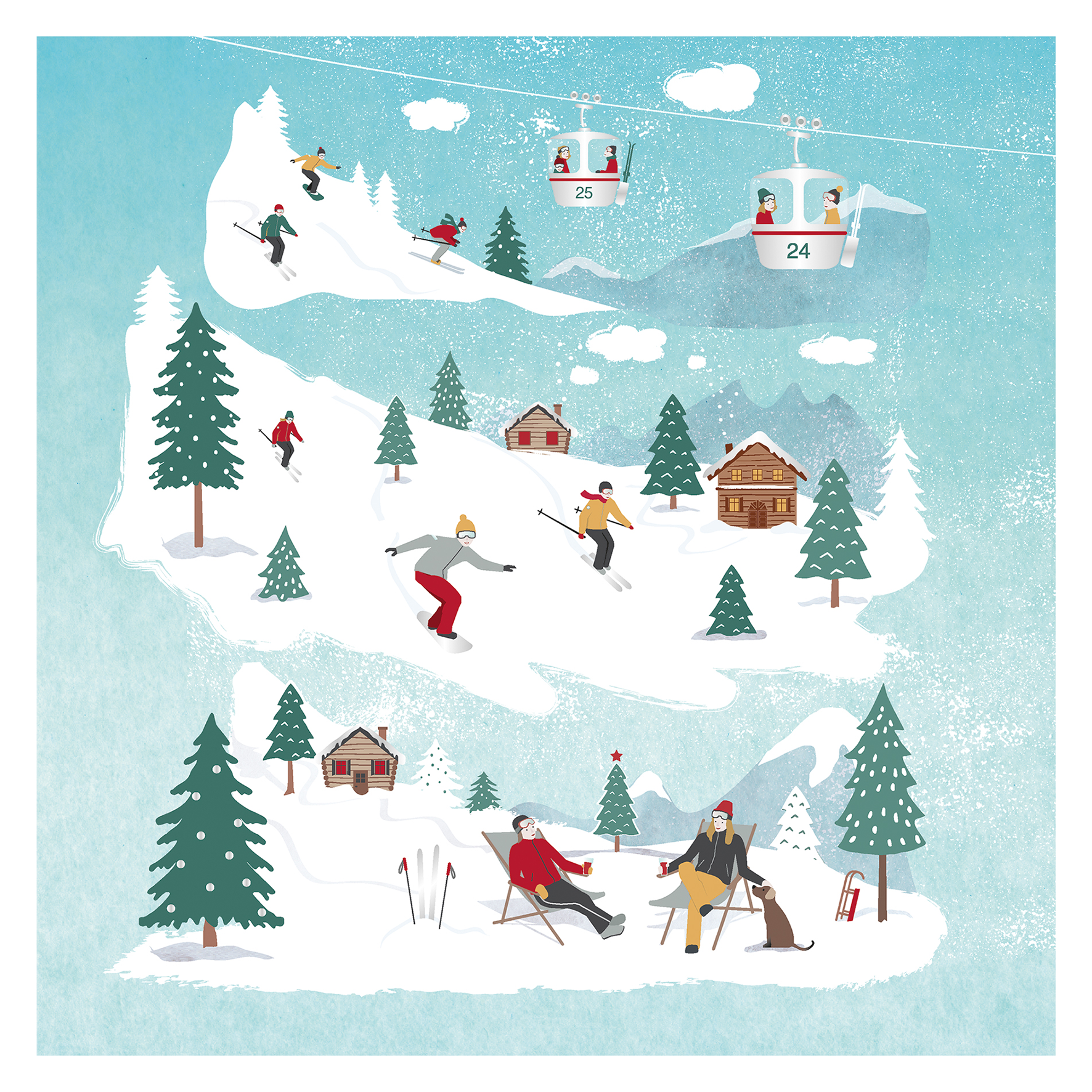 Servietten St. Moritz 33x33cm Servietten St. Moritz 33x33cm