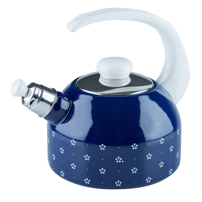 Flötenkessel 2l blümchenblau