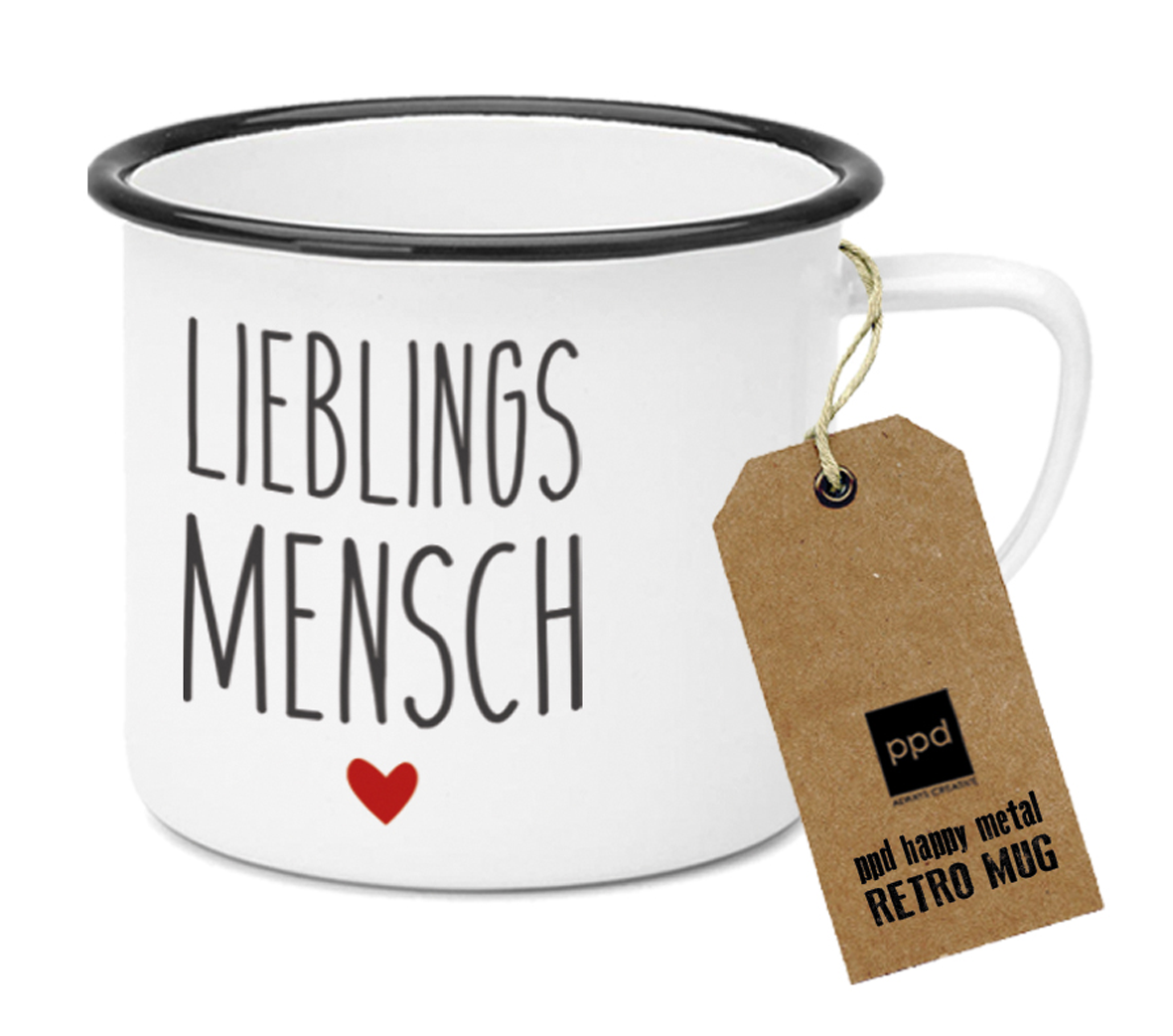 Happy Metal Mug Lieblingsm. Happy Metal Mug Lieblingsm.