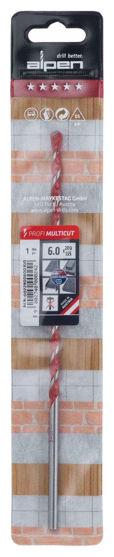 Bohrer Profi Multicut 6.0x200