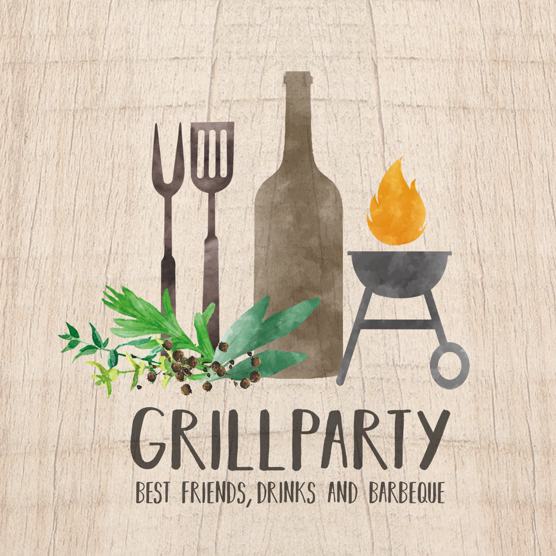 Servietten Grill & Beer