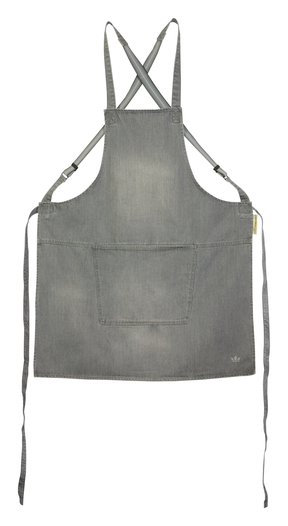 Schürze Hosenträger wash. grey