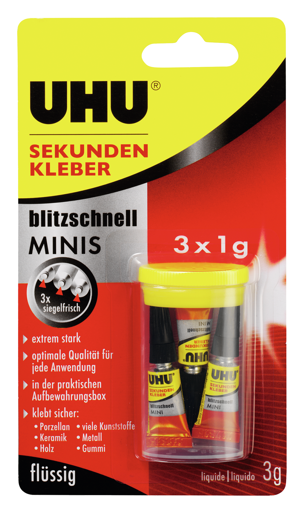 Sekundenkleber blitz Mini 3x1g Sekundenkleber blitz Mini 3x1g