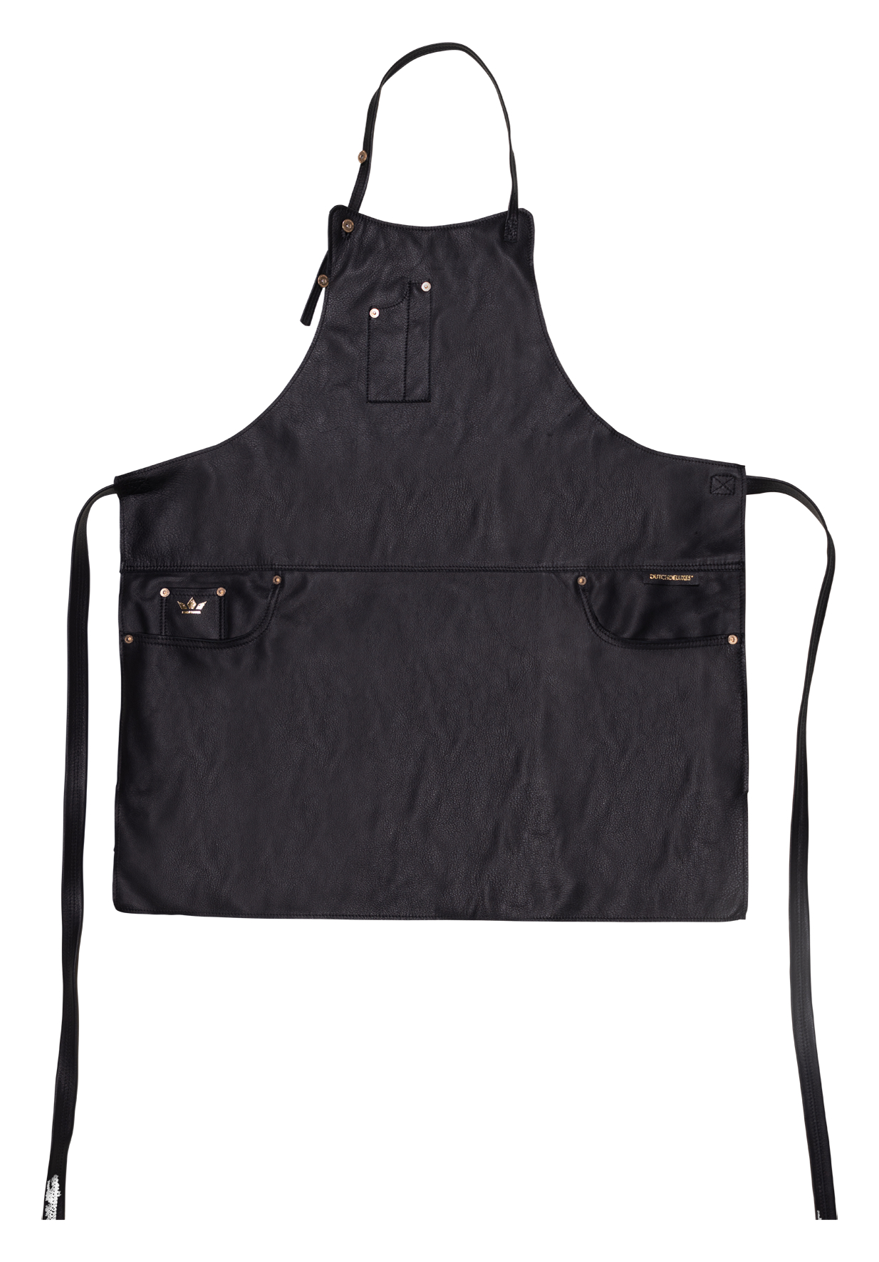 Schürze Leder 5-Pocket  black