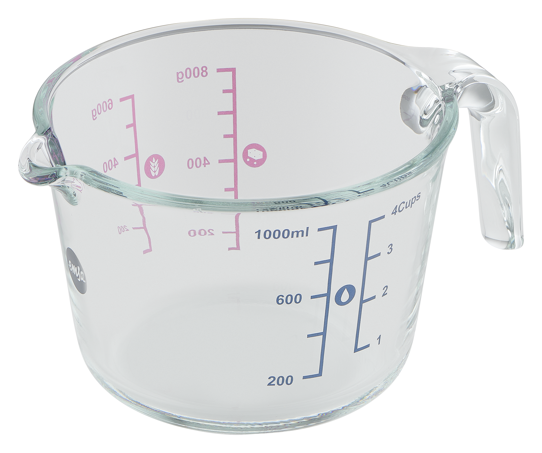 Messbecher Glas Prep&Bake 1l