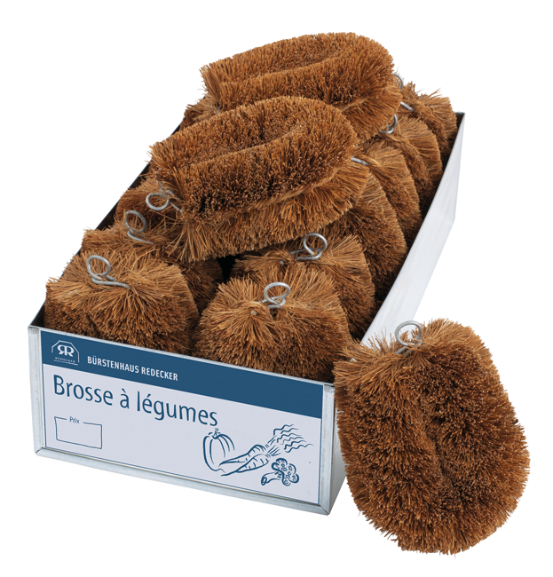 Gemüsebürste Kokos 10x7.5cm