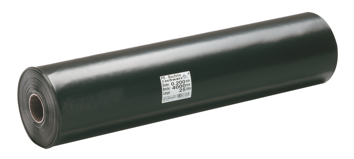 PE-Folie schwarz 3x50m 0.20 mm