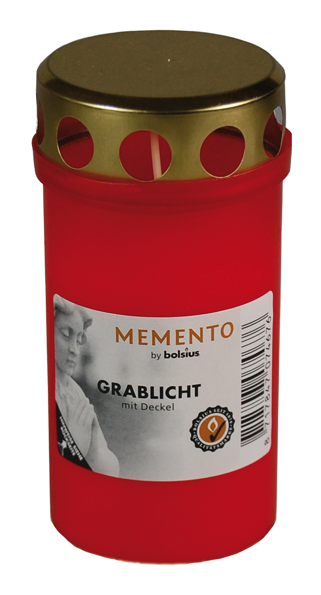 Grablicht Memento 3 Tage rot