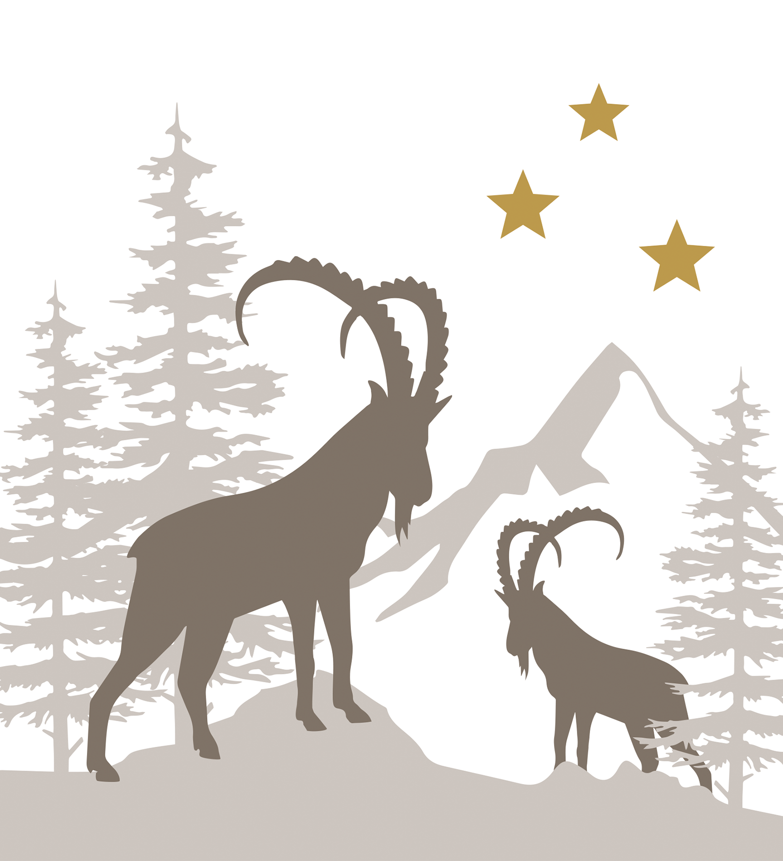 Serv. Winter Capricorns 33x33