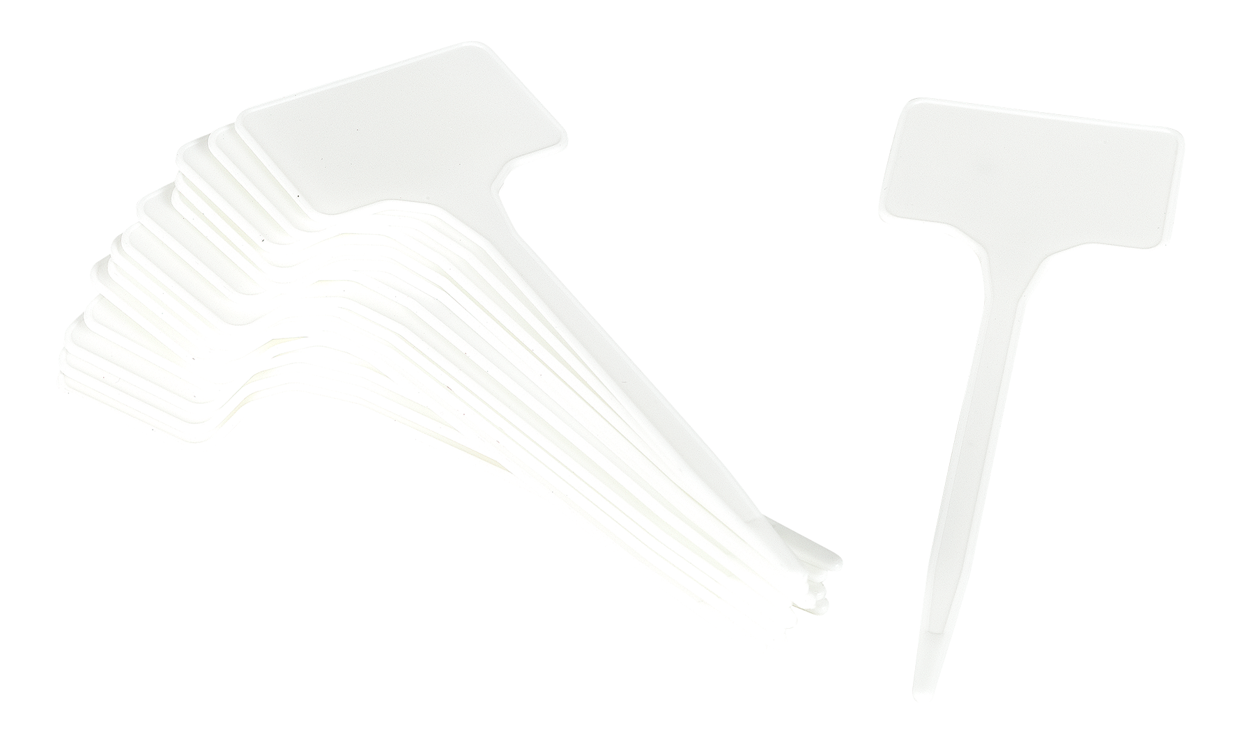 Pflanzenschild 15x5.5 cm weiss