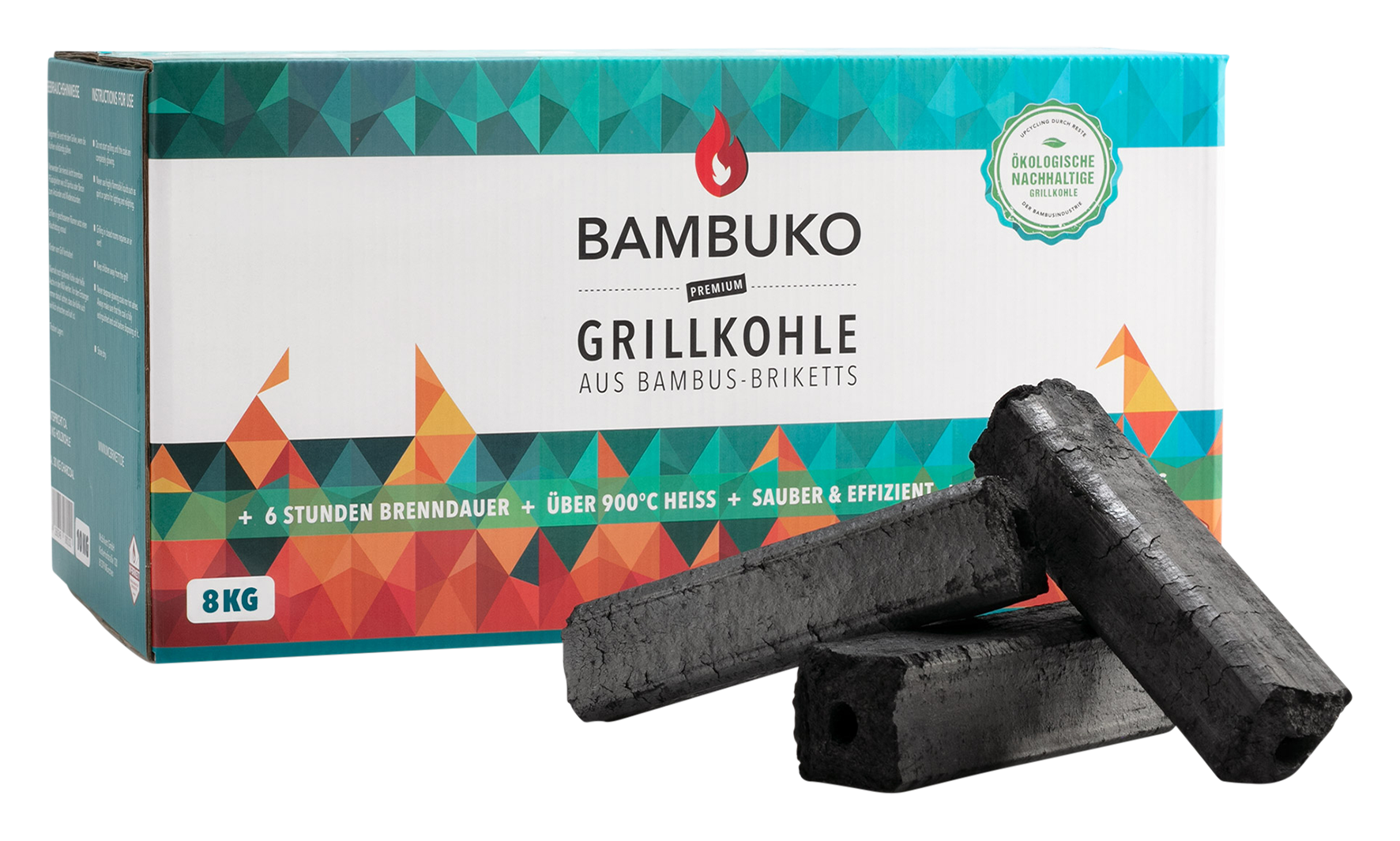 Grillkohle Bambuko 8 kg