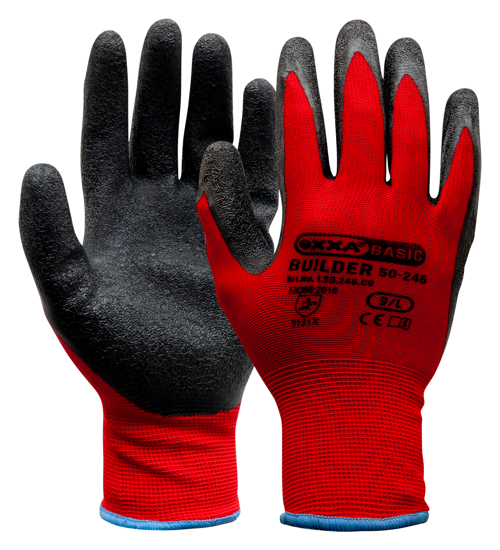 Handschuh Builder sw/rot Gr. 7
