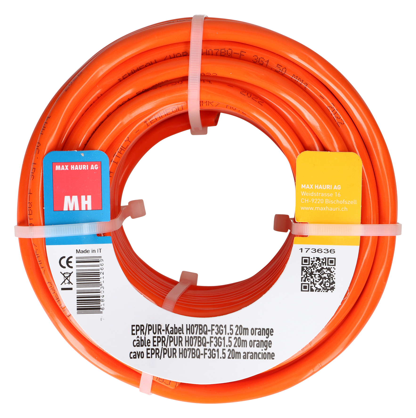 Kabel PUR 3x1.5 mm² 20 m or Kabel PUR 3x1.5 mm² 20 m or