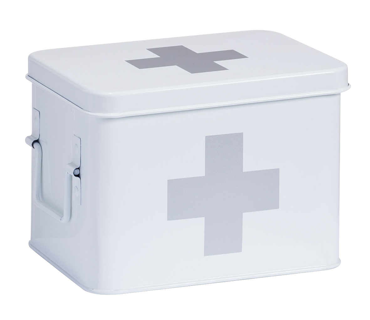 Medizinbox Metall weiss 21.5cm