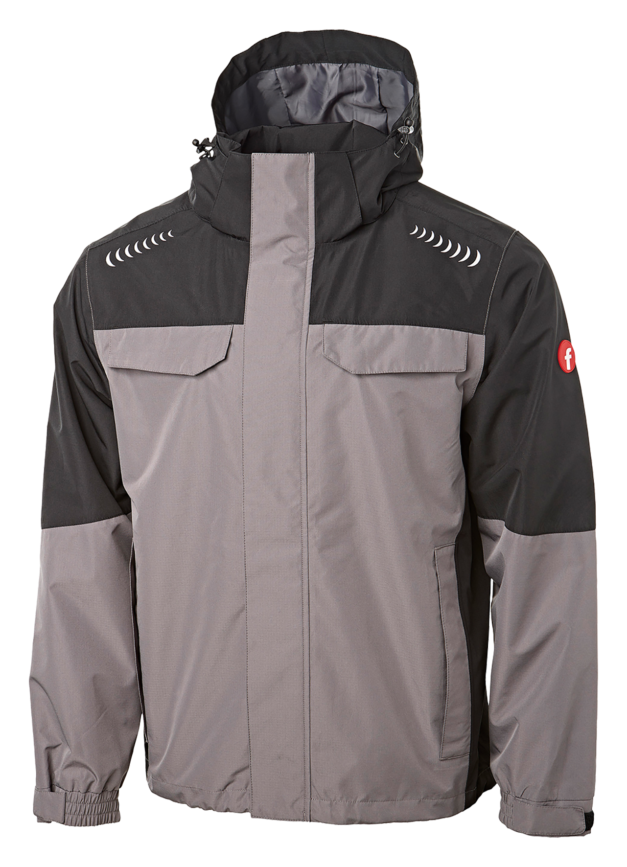 Regenjacke Plus gr/sw XS