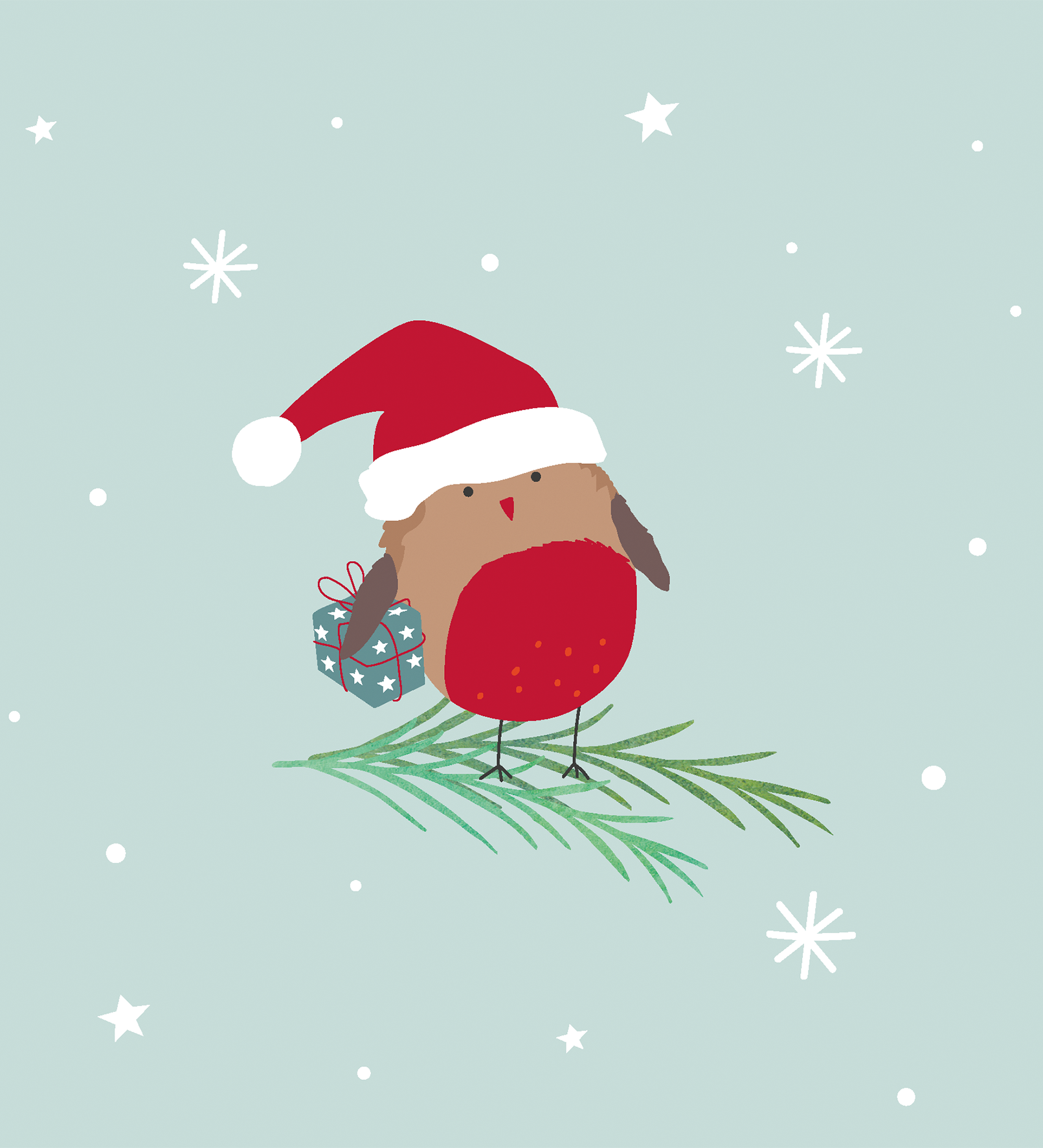 Serv. Santa's calling 33x33 cm