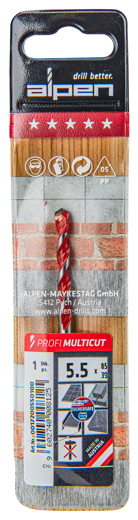 Bohrer Profi Multicut 5.5x85