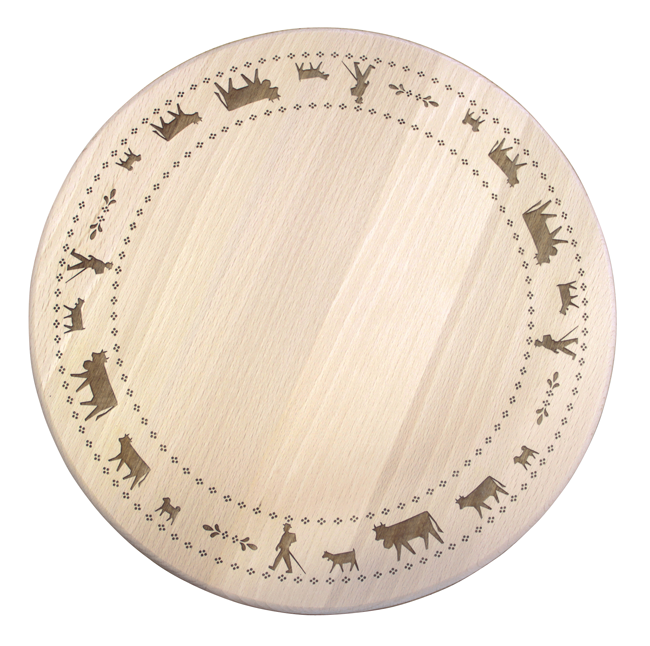 Holzbrett Alpaufzug ø 28 cm