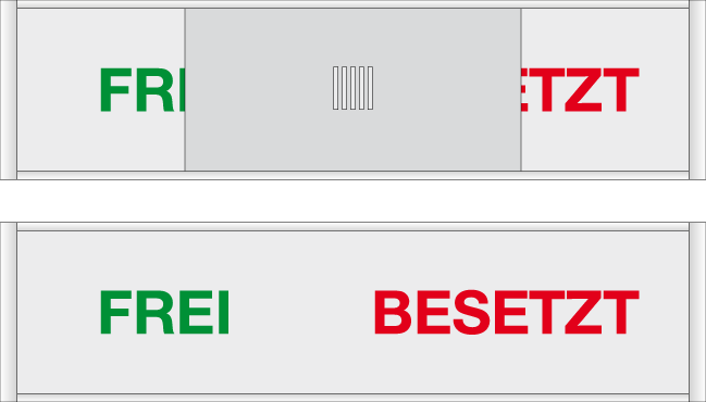 Schild Frei/Besetzt Schild Frei/Besetzt