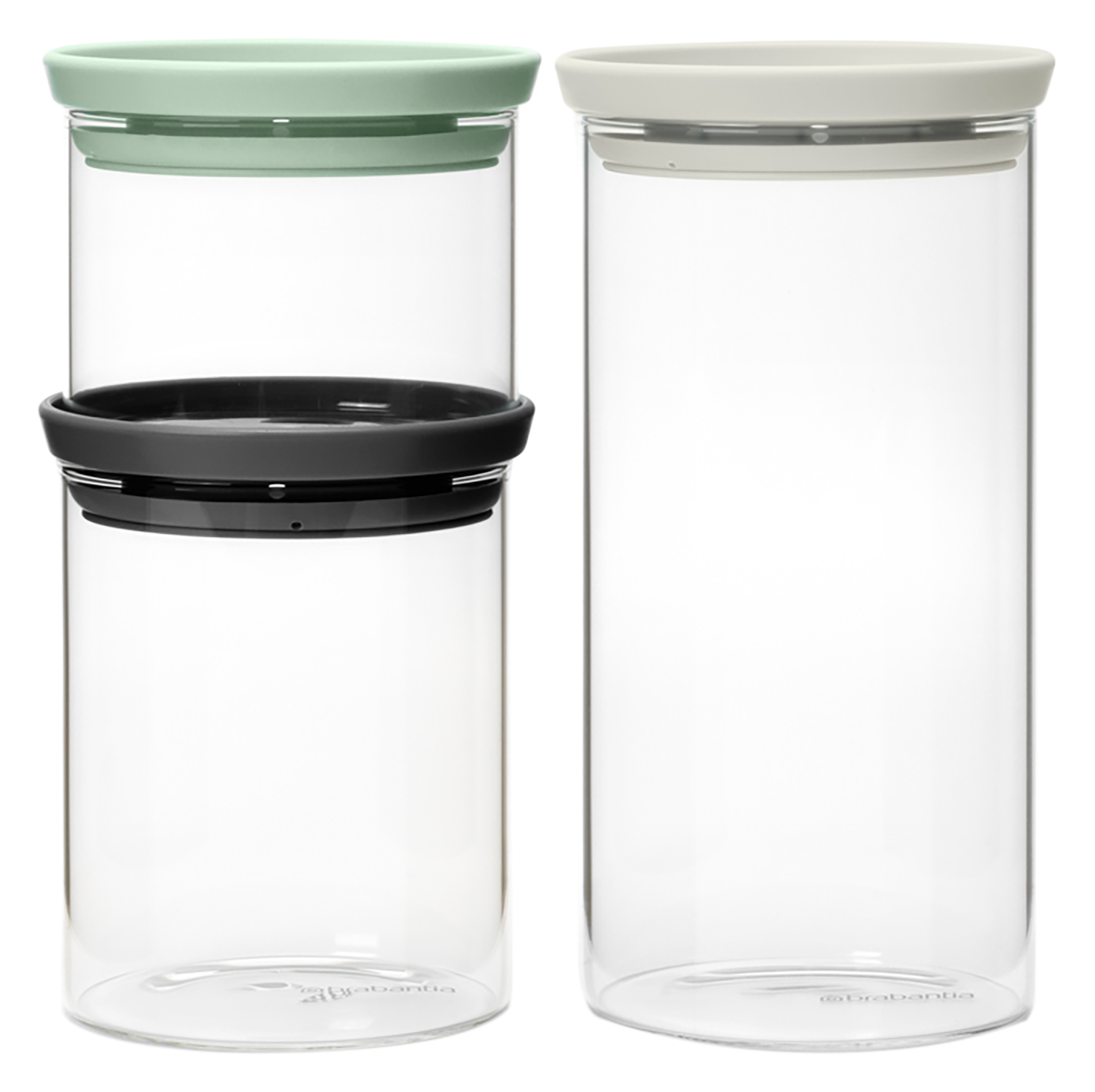 Glasdose stapelbar 3tlg. Glasdose stapelbar 3tlg.