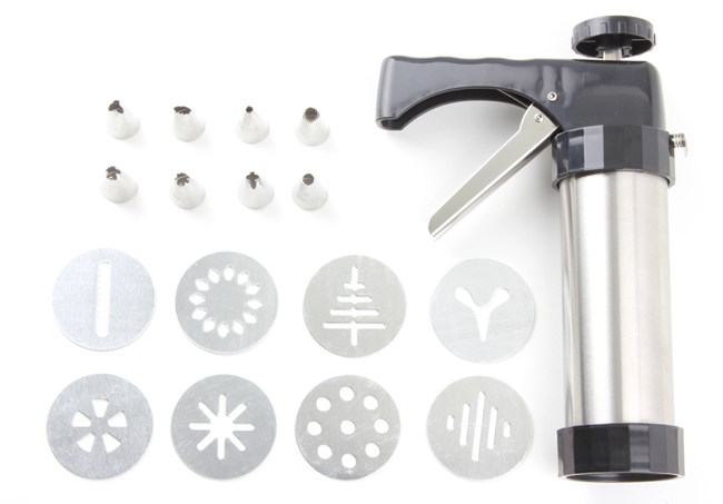 Gebäckpresse Inox 17-teilig