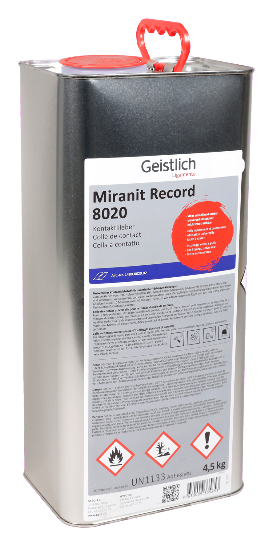 Kleber Miranit Record 4.5 kg Kleber Miranit Record 4.5 kg