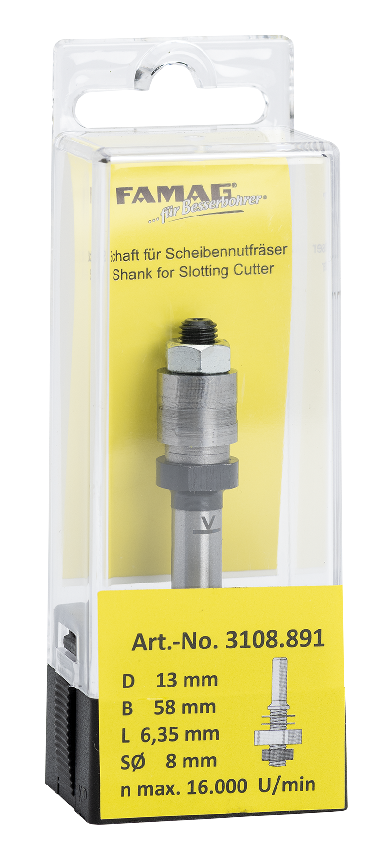 Aufnahmeschaft o/l ø13 L15.9S8