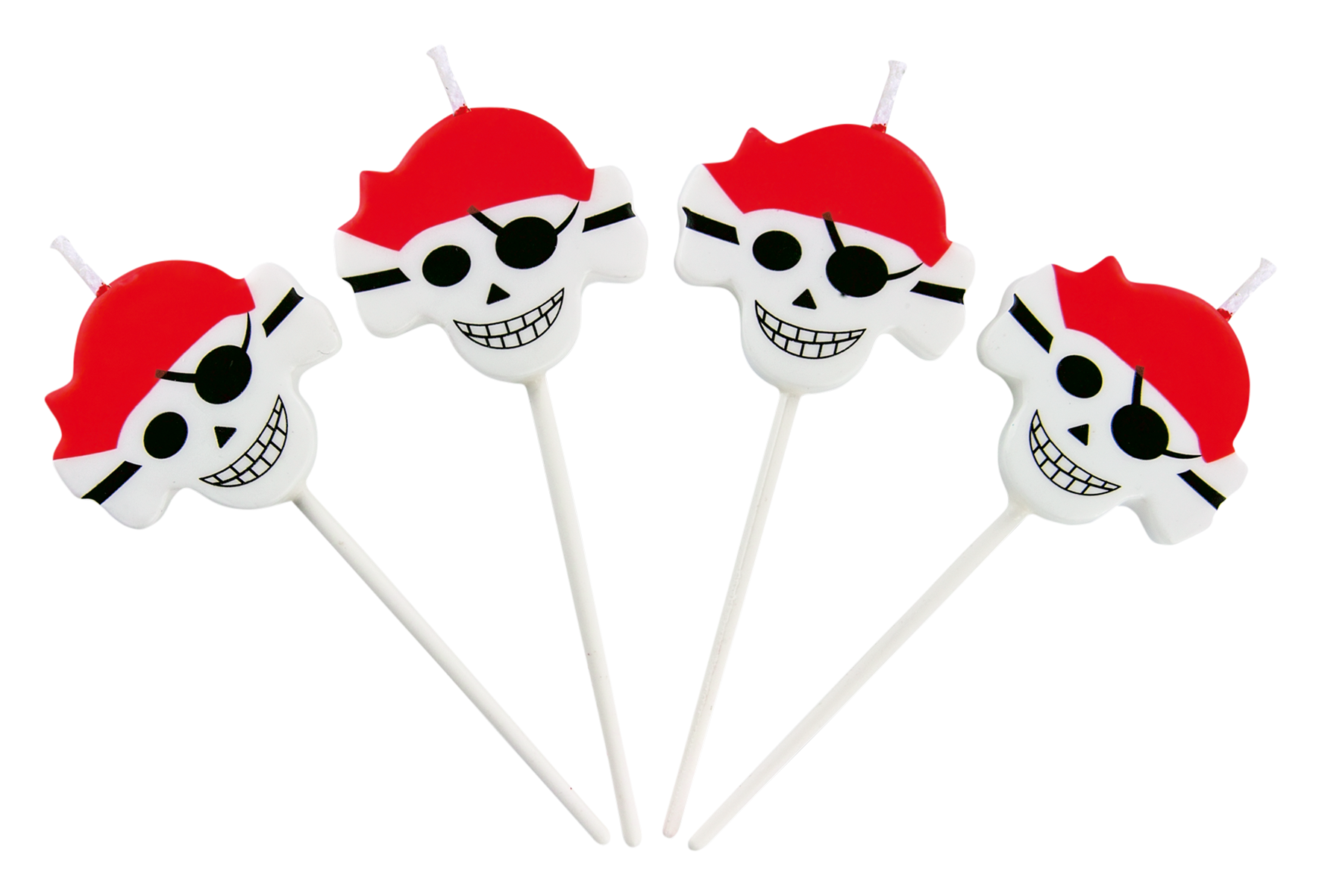 Kerzen Piraten Sticks 4tlg