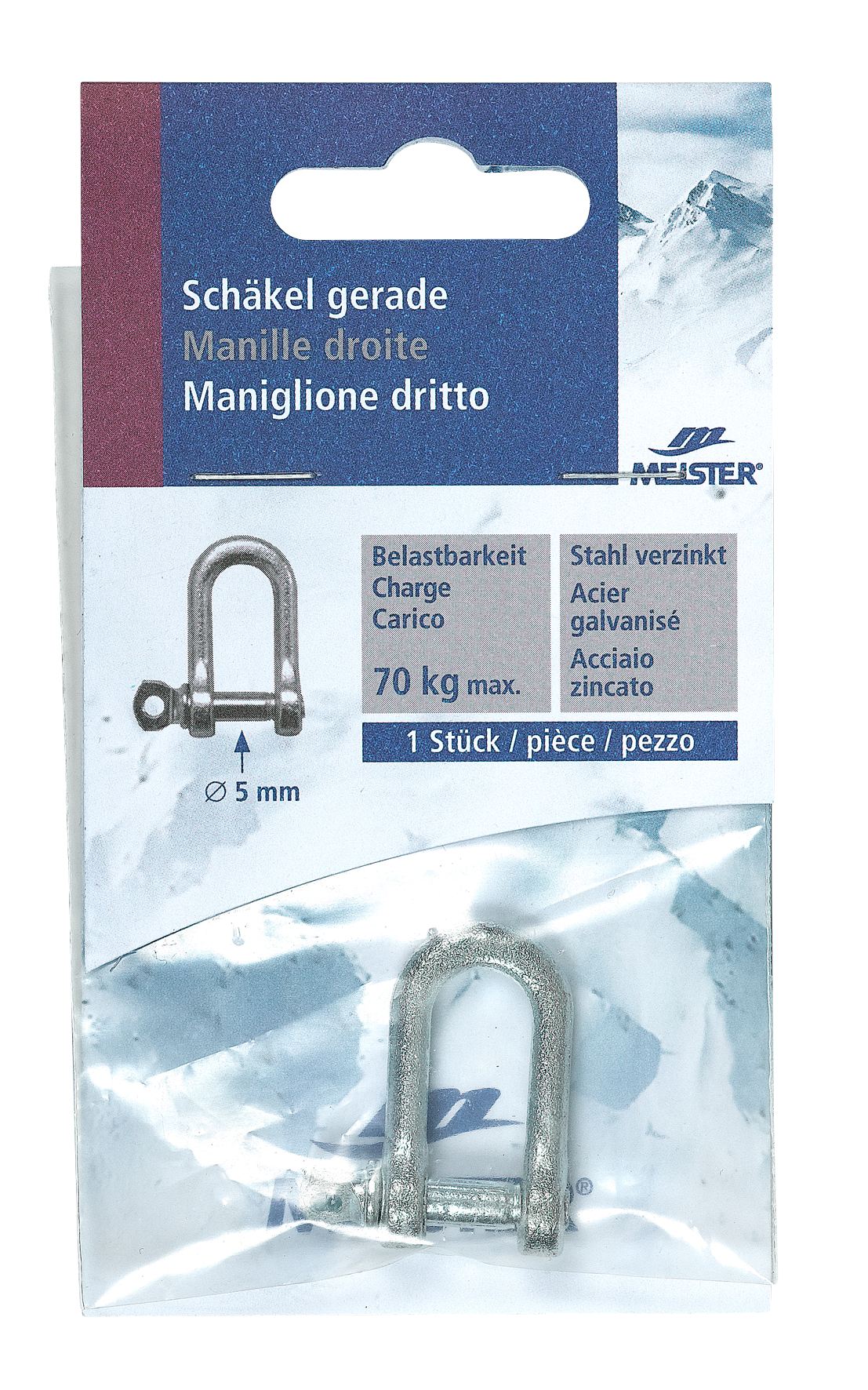 Schäkel gerade ø5mm 10mm